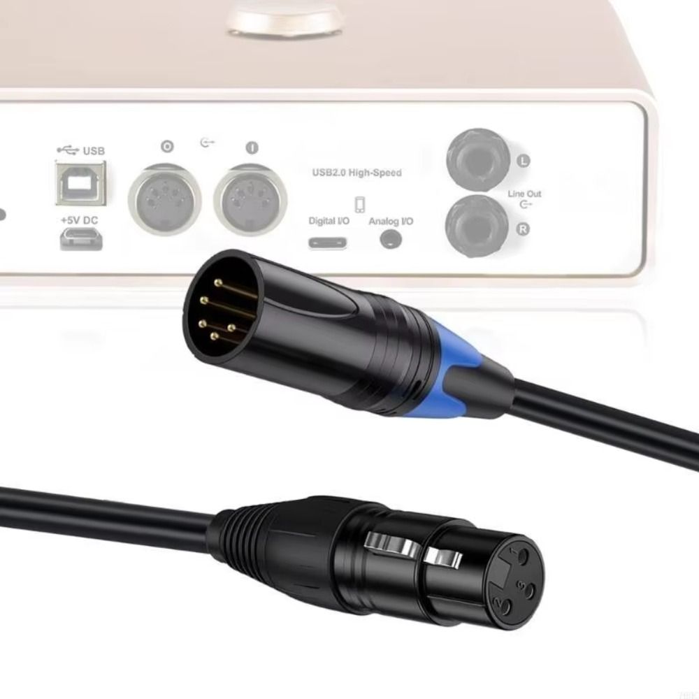 Male Female DMX Cable XLR3P To XLR5P Stage Light Cable XLR Connector Cable  Stage Lights