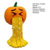 Halloween Puke Pumpkin Figurine Hilarious 3D Printed Vomiting Pumpkin Statue for Halloween Tabletop Bookshelf Decor