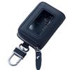 Smart Key Case with Clear Window Navy Genuine Leather Key