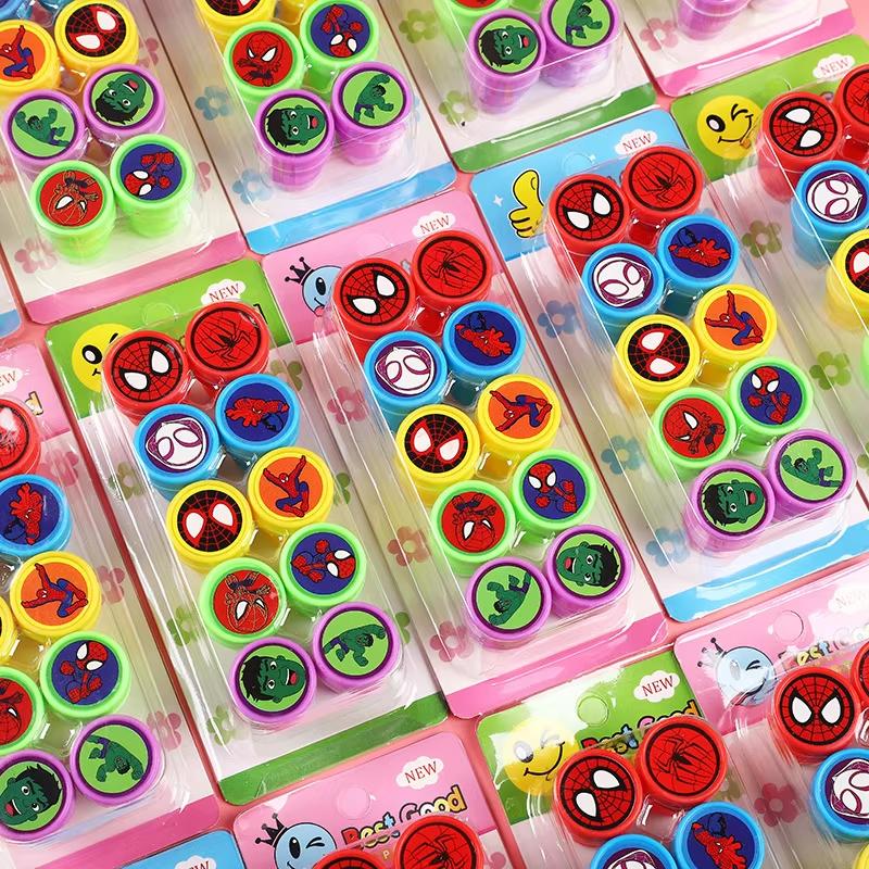 MINISO Spidey Stamp Party Favors Spiderman Gifts for Kids Birthday Stamps for Kids Boys Classroom Rewards Party Supplies Decoration