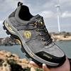 Spring and Autumn Hiking Shoes Men's Breathable Outdoor Genuine Leather Light Sports Shoes Non-Slip Wear-Resistant Waterproof Hiking Boots