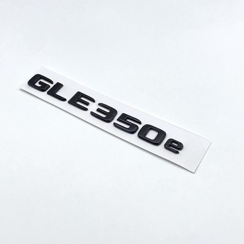 

3D плоский шрифт, хромированные черные буквы GLE350e GLE500e GLE350de 4Matic, эмблема ABS для Mercedes Benz W166 V167, наклейка на багажник автомобиля с логотипом glossy black