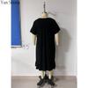 Plus Size Women Solid Color Long Nightgown, Short Sleeve Crew Neck Loose Maxi Sleep Dress, Soft Casual Loungewear