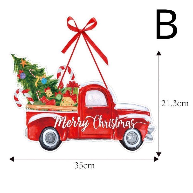 Christmas Door Hanger New Year Party Pendants Xmas Tree Hanging Oranments Santa Claus Snoweman Christmas