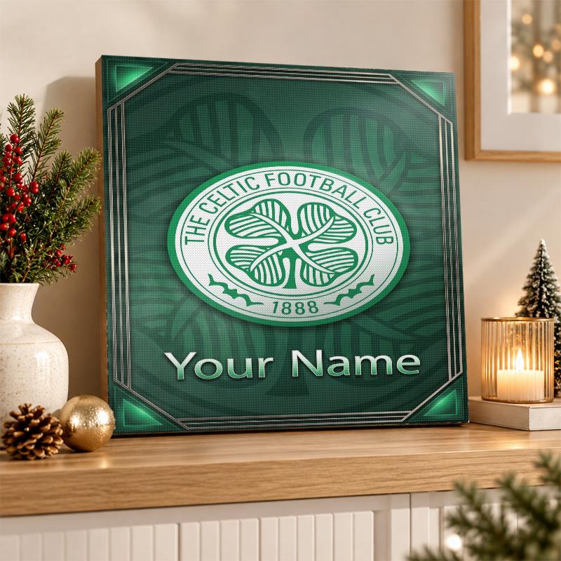 Celtic FC Custom Name Text 5D Diamond Painting Kit DIY Full Drill Diamond Art Decoration