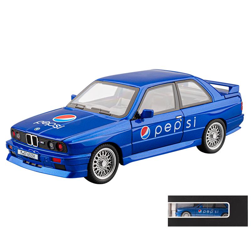 1/24 BMW M3 Coca Cola Supercoche Modelo Fundición Aleación Coche Coleccionables Hobby Miniauto Vehículo Alta Simulación Adorno Cumpleaños Niño