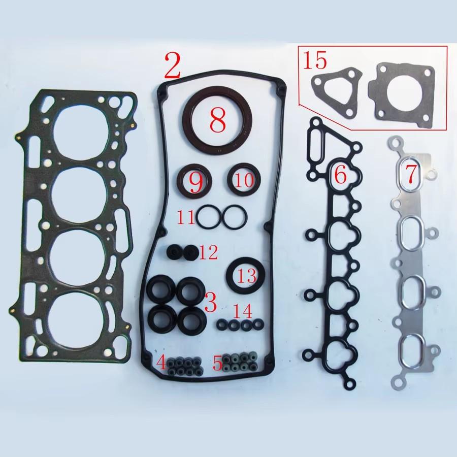 For MITSUBISHI LANCER COLT V CEDIA Saloon 4G13 16V METAL Full Set Automotive Spare Parts Engine Gasket Set MD979215 Mechanging
