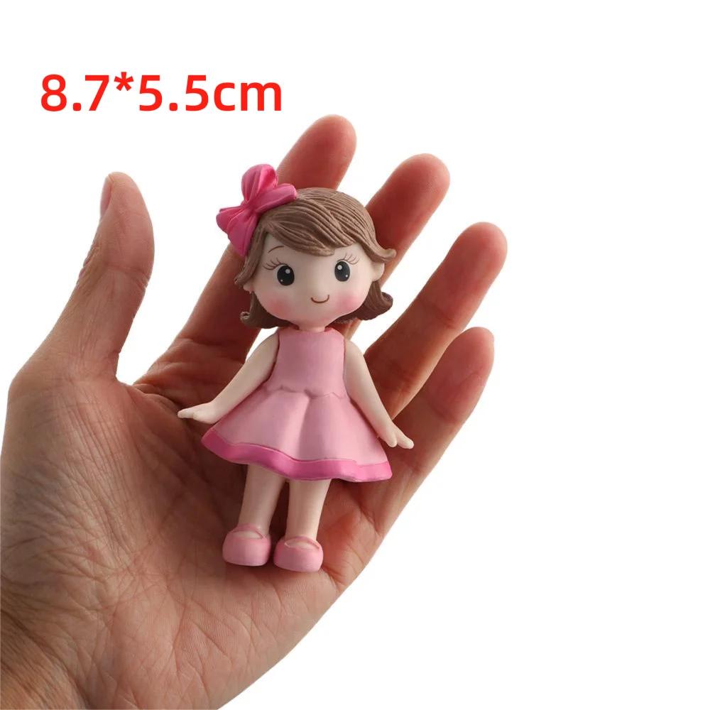 Anniversary Decoration Couple Wedding Cake Topper Elegant White/Black Cake Toppers Dolls PVC Creative Bride & Groom Figurines