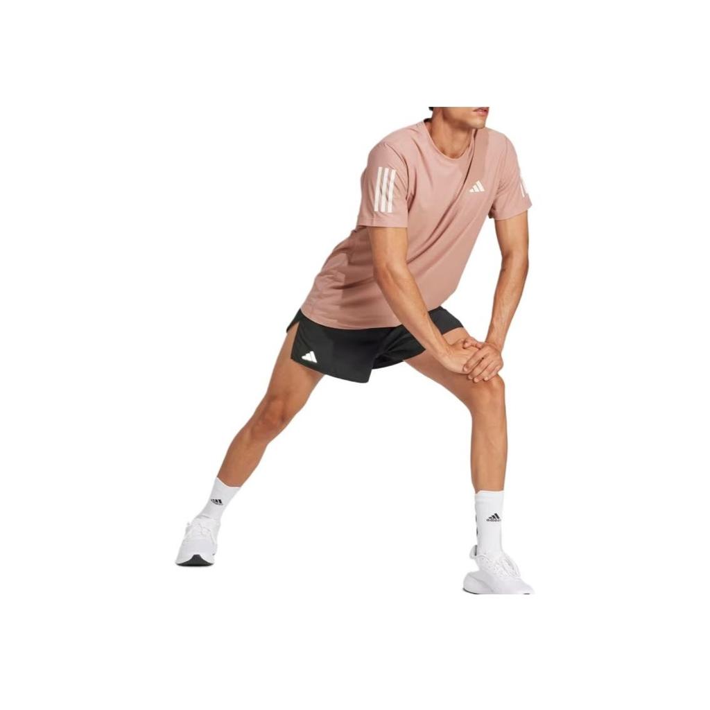 Adidas Comfortable Durable Simple Suitable Short Sleeve T-Shirt Men Tops Pink JC9792
