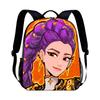 KPop Demon Hunters Cartoon Peripheral Backpack for Students Boys Girls Bags Teens Daily Backpack Travel Rucksacks Daily