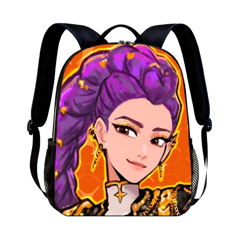 KPop Demon Hunters Cartoon Peripheral Backpack for Students Boys Girls Bags Teens Daily Backpack Travel Rucksacks Daily