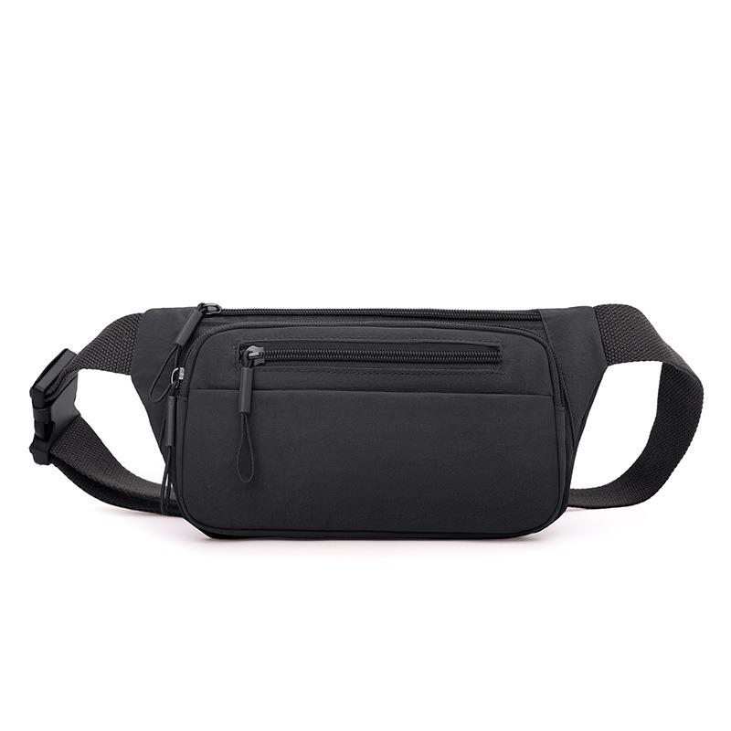 

Трендовая поясная сумка для шопинга Модная дорожная нагрудная сумка Легкая нейлоновая сумка с защитой от брызг Новая универсальная женская сумка через плечо чёрный