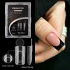 140PCS Matte Surface French Nail Dual Forms Thin Acrylic Nail Tips  French Manicure Tool