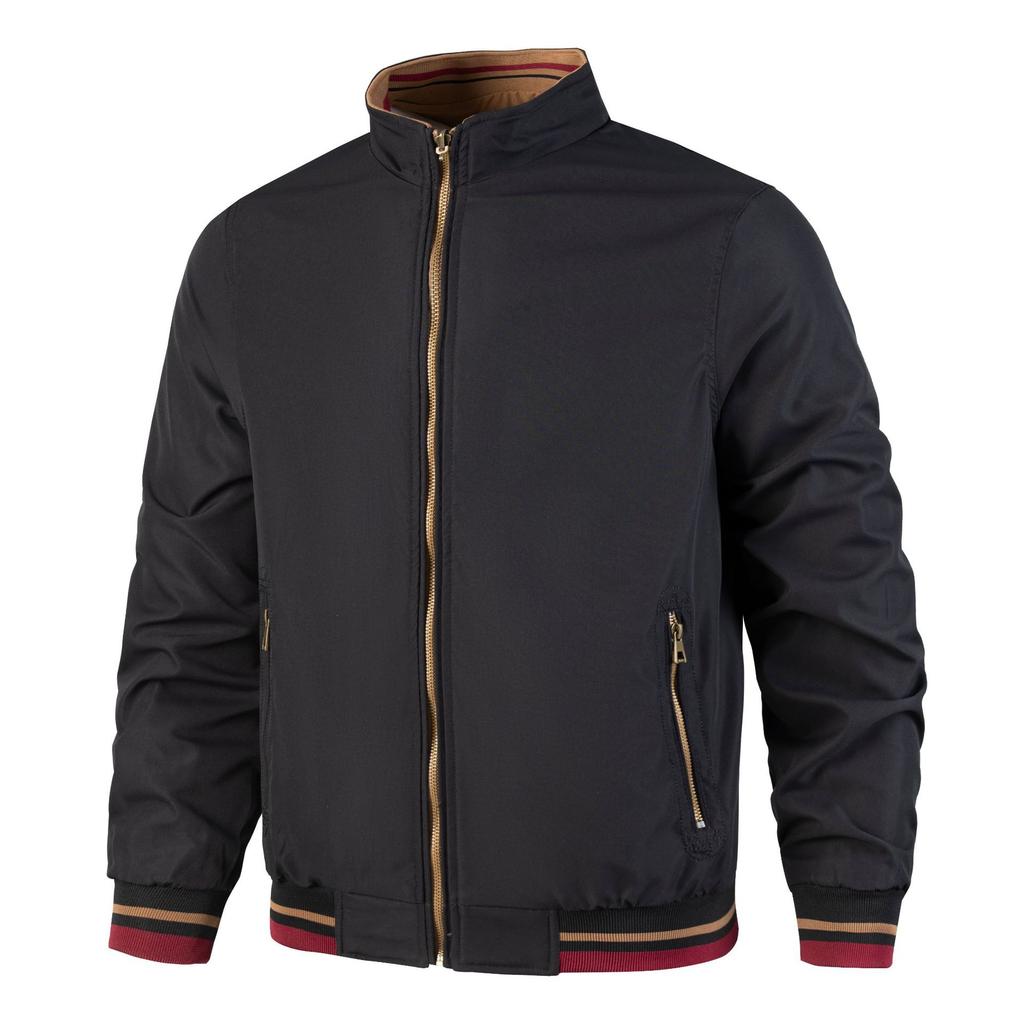 Cross-border two-open coat men's spring and autumn casual tops and clothing men's clothing autumn clothing middle-aged and elderly doubl jacket