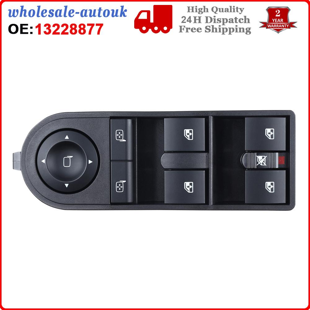 New Electric Power Window Master Control Switch For Vauxhall Opel Astra H Zafira