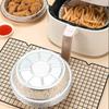 20PCS Air Fryer Special Aluminum Foil Tin Foil Tray One-time Thickened Circular Household Dessert Baking Barbecue Tin Paper Box