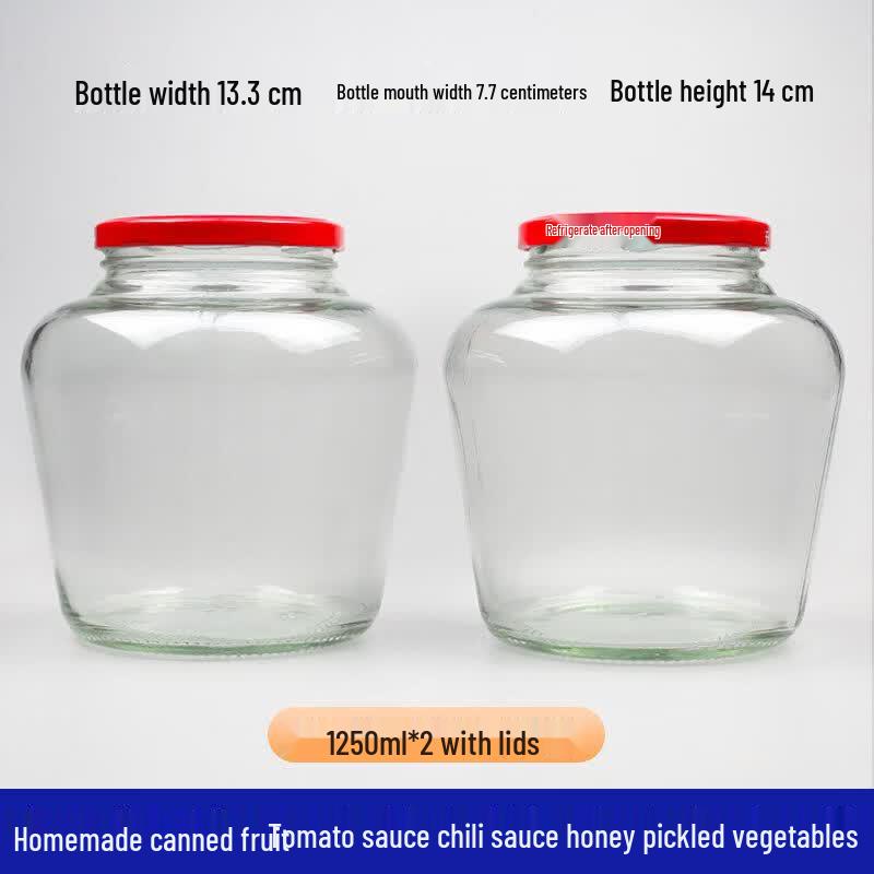 Heat-Resistant Glass Canning Jar