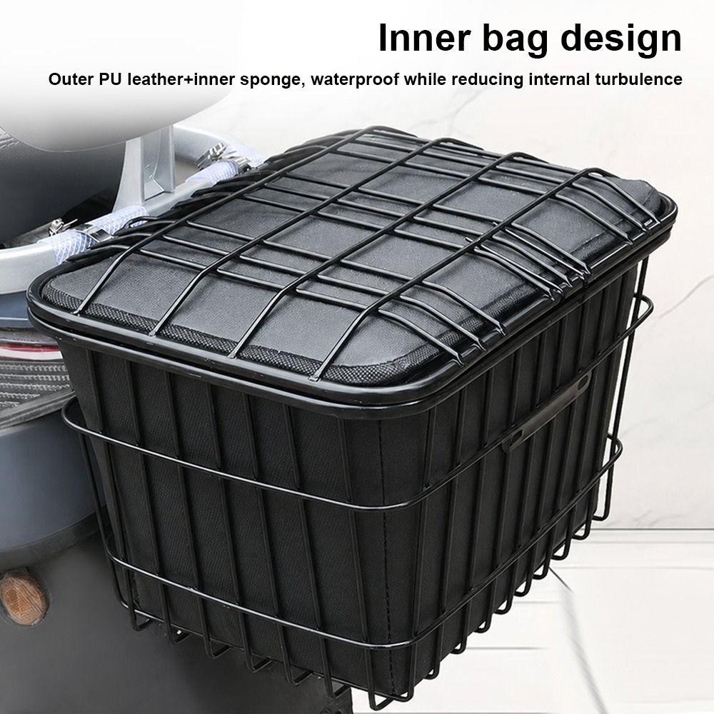 with Dust-proof Inner Liner Electric Vehicle Basket Children's Folding Bike Accessories