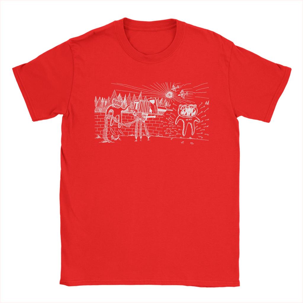 Funny Radioheads DESPOT T-Shirt Men Round Collar Pure Cotton T Shirts Short Sleeve Tees Summer Tops