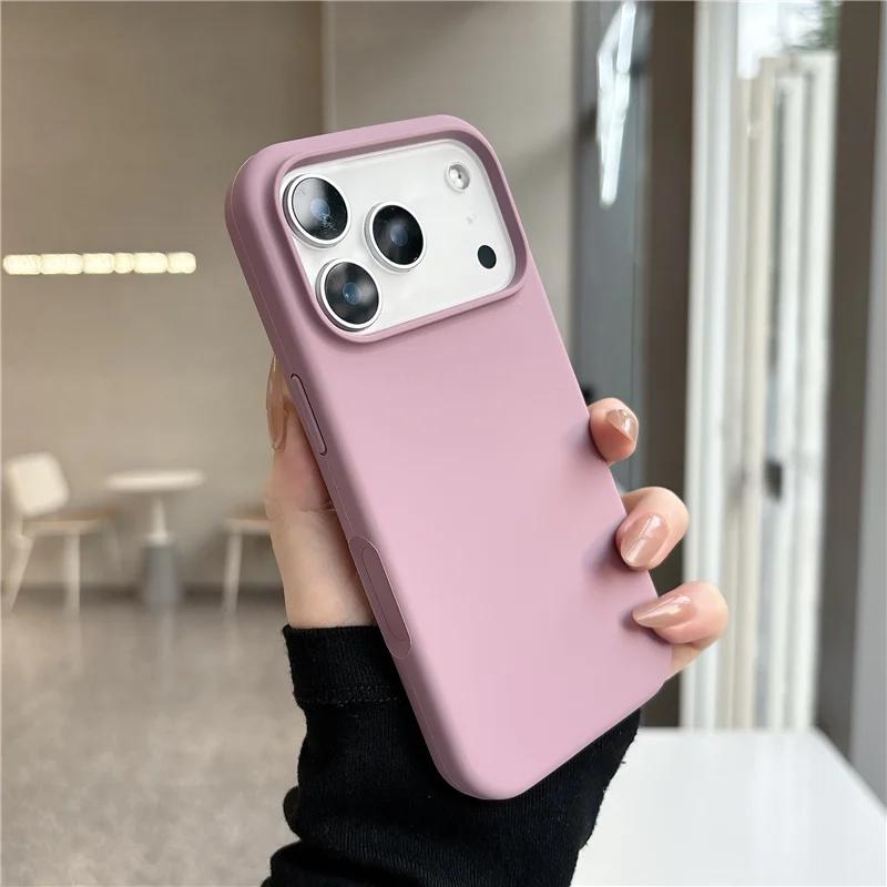 al Liquid Silicon Magnetic For  Wireless Case for For Iphone 17 16 1 14 17Pro Max Touch Camera Button Matte Soft Cover