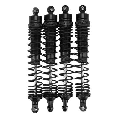 4PCS RC Front and Rear Shock Absorber Aluminium Alloy RC Shock Damper Set for LOSI 1 8 Black