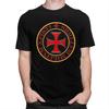 Custom Cool Knights Templar Cross T Shirt Men 100 Cotton Tshirt Christ Christian Crusades Tees Fashion Tshirt