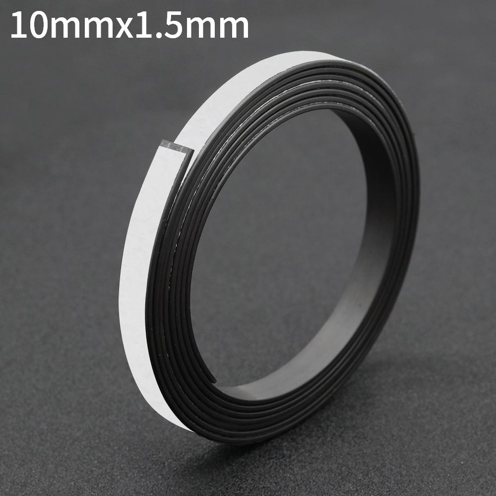 Self Adhesive Magnet Strip Rubber Magnet Tape Strong Flexible Magnet Stripe for Refrigerator Photo Posters Free Cutting DIY