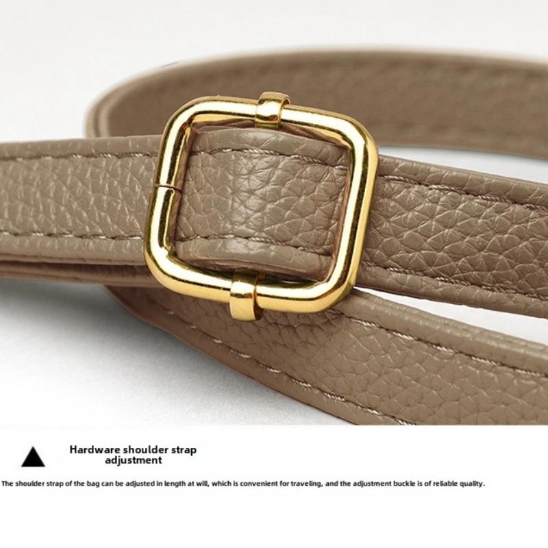 Genți de umăr tip bucket la modă pentru femei, genți messenger crossbody din piele PU de lux de designer, poșetă de mână casual cu culoare solidă pentru doamne