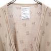 SHAREEF made in Japan Logo Long sleeve Cut 2 Brown V-neck cardigan Men's Used