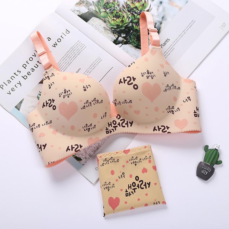 Nahtloses BH-Set für Damen, Unterwäsche, Push-Up-Dessous-Set, bügelloser BH und Höschen-Set, 3/4-Körbchen, verstellbarer Büstenhalter und Slip-Set