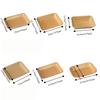50PCS Waterproof Disposable Kraft Paper Food Plate Thickened Dessert Plate Snack Tray  Fruit