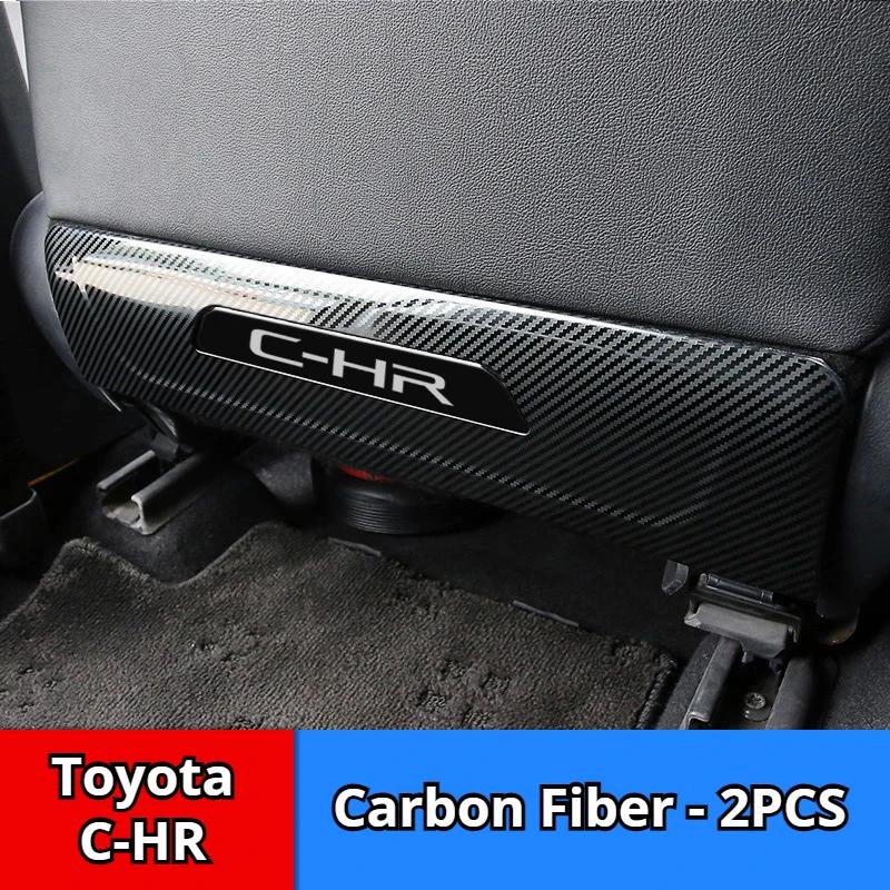 

For Toyota C-HR Interior Rear Seat Anti-Kick Pad Cover Car Accessories InteriorBlack/Silver/Carbon Fiber