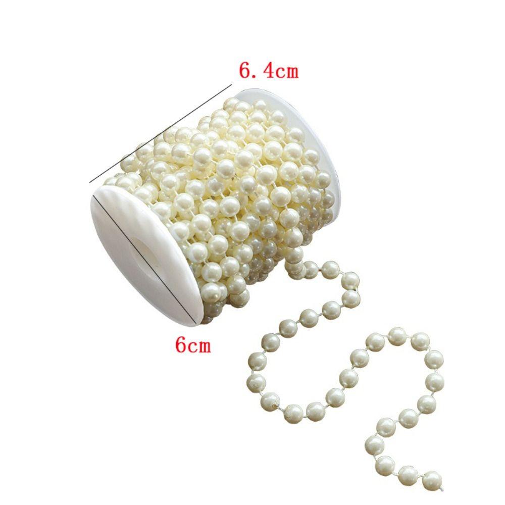5/10M Christmas Pearl Bead Chain Xmas Tree Ornaments DIY Christmas Decor Hanging Pendant Christmas Scene Decor Props