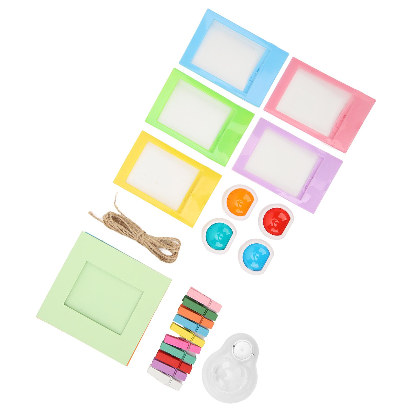 

Набор фоторамок для камеры моментальной печати 3 дюйма, красочные бумажные фоторамки с клипсами, фильтры для