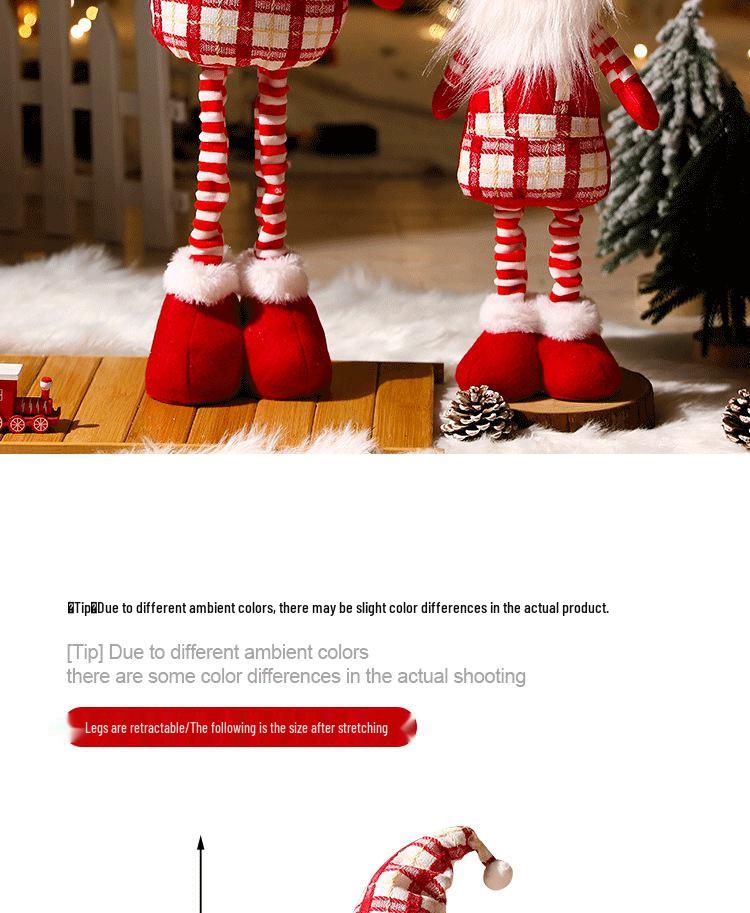 Christmas Cartoon Plush Doll Ornament: Santa, Snowman, Reindeer for Tree Decoration