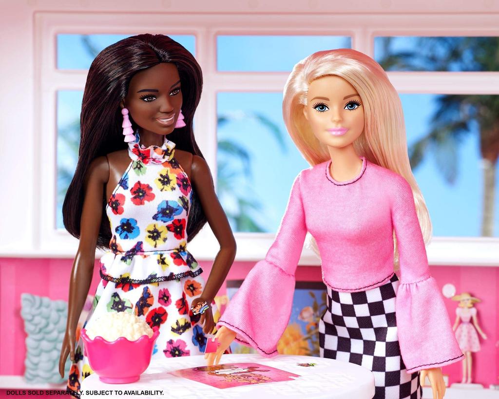 barbie Fashionista Pink Flare Doll 3 and FXL44 Dress-Up (Ages Up)