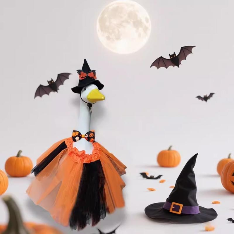 Weather Resistant Geese Outfit For Halloween Porch Decors Durable Felt And Polyester Materials Geese Costume Party Suppl