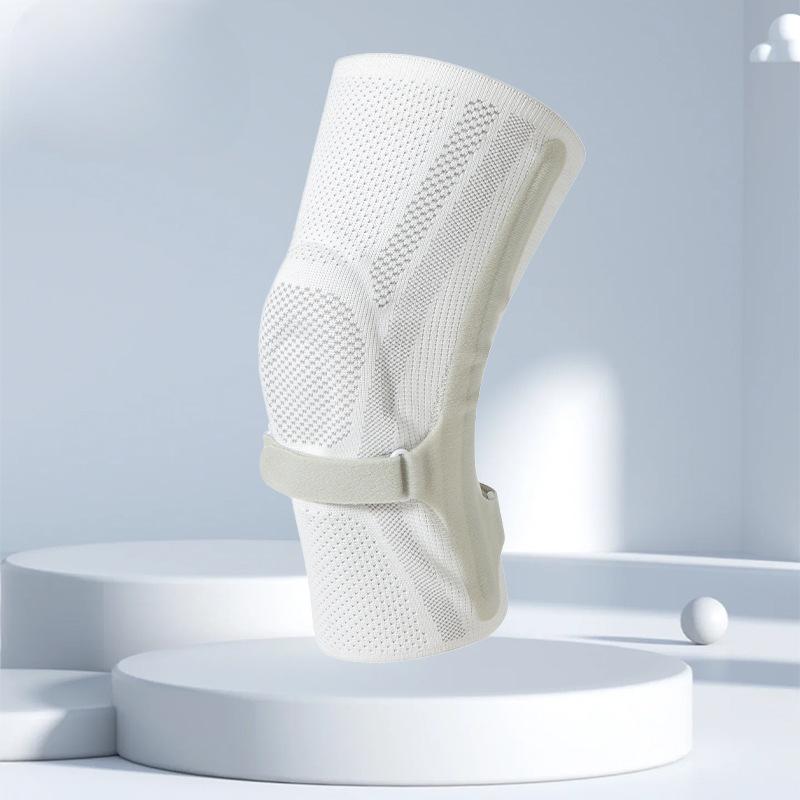 Single Flat Knitting Machine Knitting Pressurized Anti-slip Knee Pads Outdoor Mountaineering Basketball Fitness Silicone Massage Spring Strip