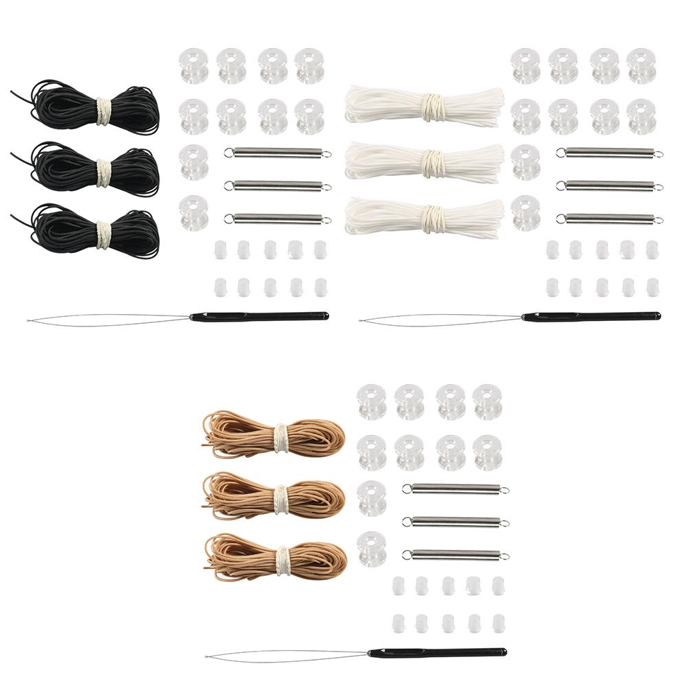 RV Pleated Shade Repair Kit, Pleaded Shade Maintain Tools With Pull Rope, Plugs, Pulleys, Springs And Rope Threader, Day Night Window Shade
