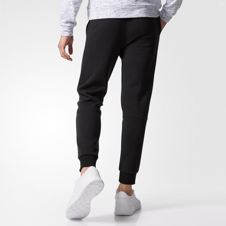 Adidas Neo Drawstring Elastic Knit Jogger Pants Men Bottoms Black CD1629