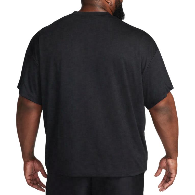 Nike Sportswear Tech Pack Solid Logo Pocket Design Crew Neck Loose Fit Short Sleeve T-Shirt Men Tops Black FB7392-010
