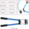 Wire Crimper Battery Cable Crimping Tool Cable Lug Crimper with Cable Cutter