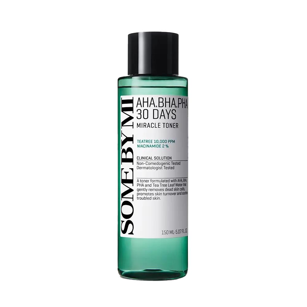 Some By Mi AHA BHA PHA 30 Days Miracle Toner 150ml Exfoliating Korean Skincare Toner