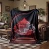 Sunderland Football Print Flannel Blanket Soft Warm Sofa Bed Throw Blanket For Home Office Bedroom