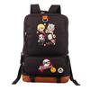 Anime Canvas Backpack Teens Unisex Large Capacity School Travel Bag With Padded Straps