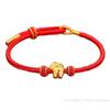 2026 New Year Zodiac Horse Chinese Style Lucky Braided Rope Bracelet Adjustable Red Thread String Blessing Jewelry
