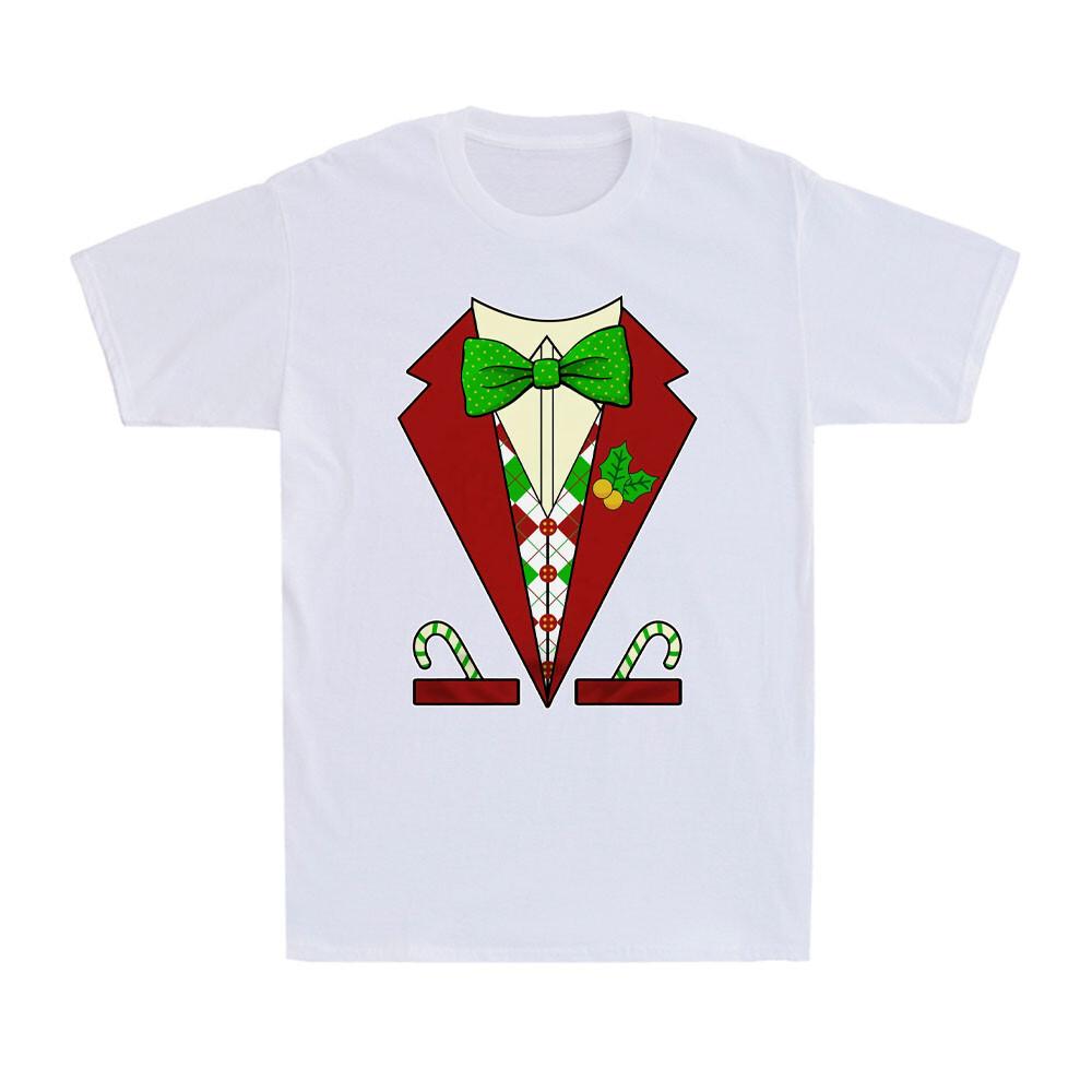 Christmas Tuxedo Shirt Funny Santa Tuxedo Christmas Party Gift Men s T-Shirt XL