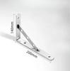 3mm 90° Stainless Steel Corner Bracket - Heavy Duty Wall Support for Shelves Partitions Triangular Layer Board Bracket organizer