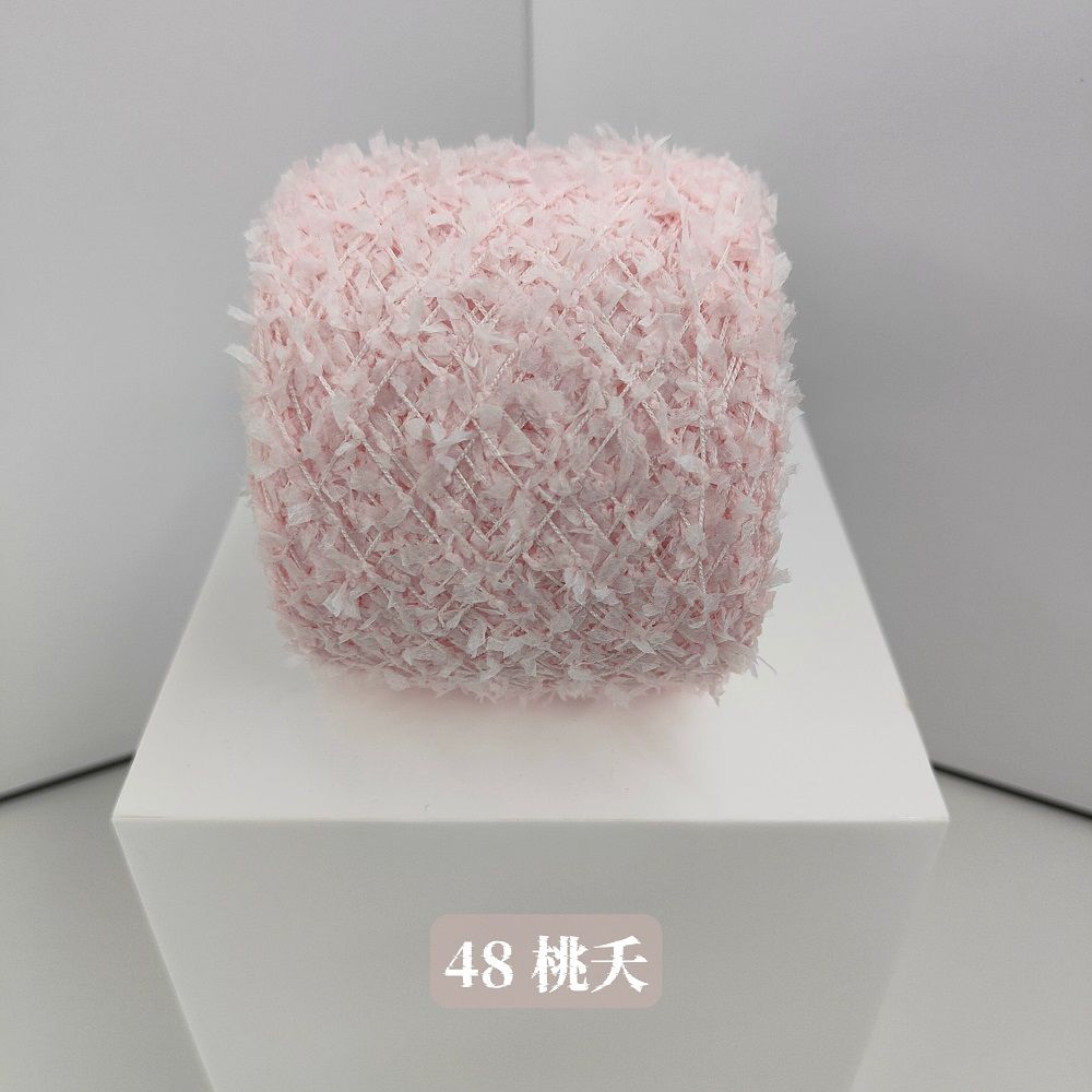 

50g Gradual Change Butterfly Paper Yarn, Hand Crochet DIY Hairpin Scarf Hat Sweater Bag Hand Mixed Material Thread