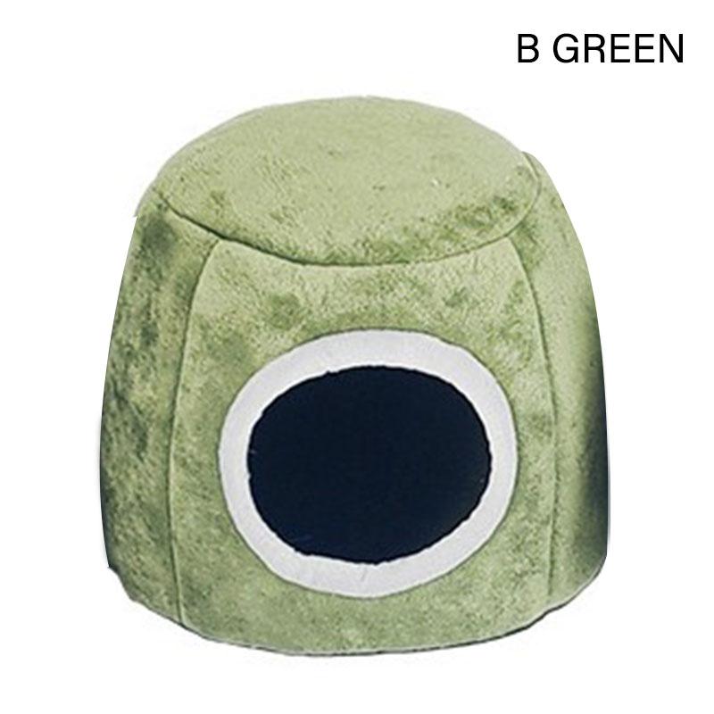 

Кровать для морской свинки - моющиеся аксессуары для клеток, укрытие для мелких животных для шиншилл, хомяков, ежиков 19*19*17cm зелёный